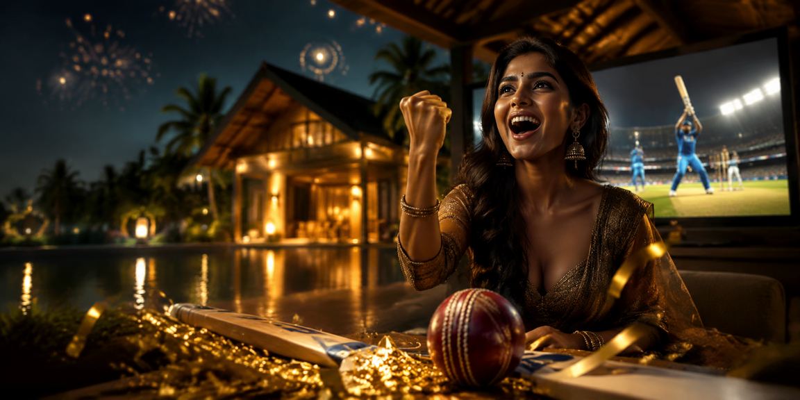 Scenic cricket match in Kerala with a focus on mobile betting