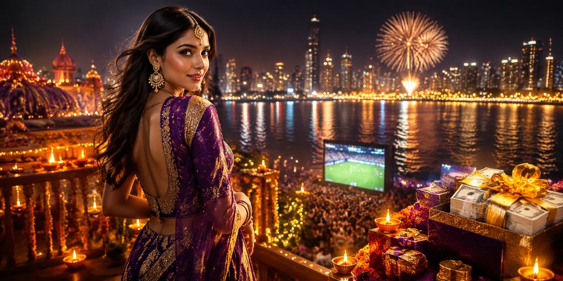 Neon lit Mumbai casino entertainment representing 3gp login